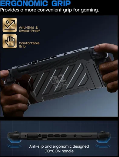 SUPCASE UB Pro Nintendo Switch 2 Hoesje Schokbestendig - Afneembare Joycon Zwart afbeelding 8