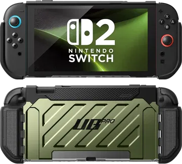 SUPCASE UB Pro Nintendo Switch 2 Hoesje Schokbestendig - Afneembare Joycon Groen