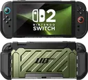 SUPCASE UB Pro Nintendo Switch 2 Hoesje Schokbestendig - Afneembare Joycon Groen