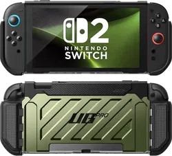 SUPCASE UB Pro Nintendo Switch 2 Hoesje Schokbestendig - Afneembare Joycon Groen afbeelding