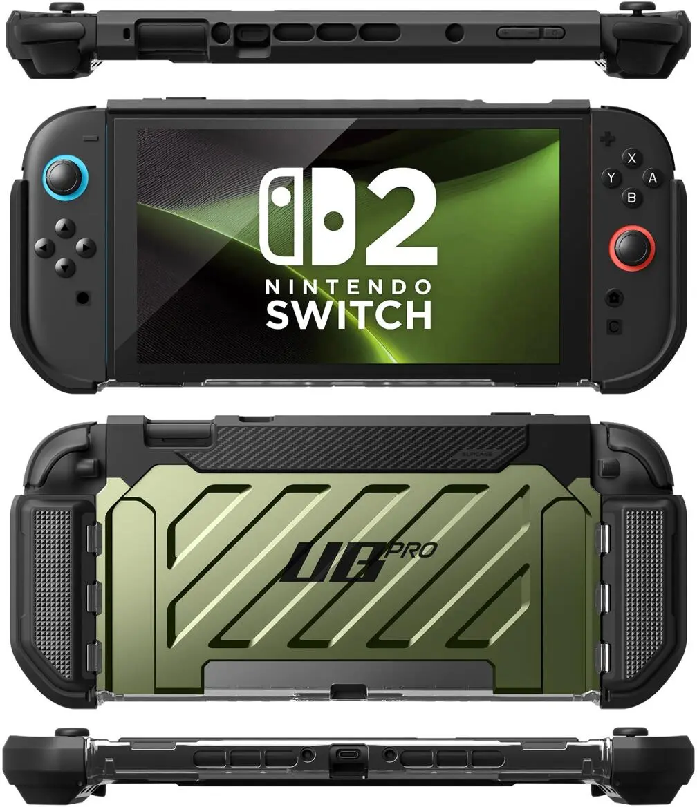 SUPCASE UB Pro Nintendo Switch 2 Hoesje Schokbestendig - Afneembare Joycon Groen afbeelding 10