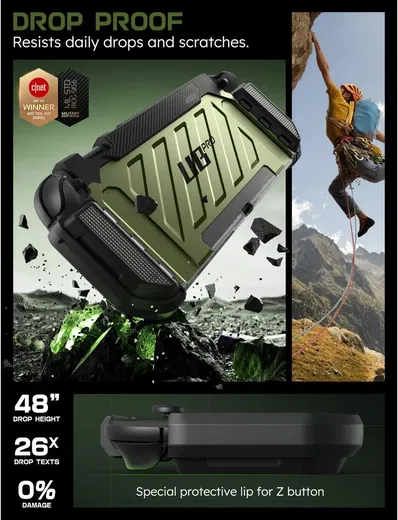 SUPCASE UB Pro Nintendo Switch 2 Hoesje Schokbestendig - Afneembare Joycon Groen afbeelding 7