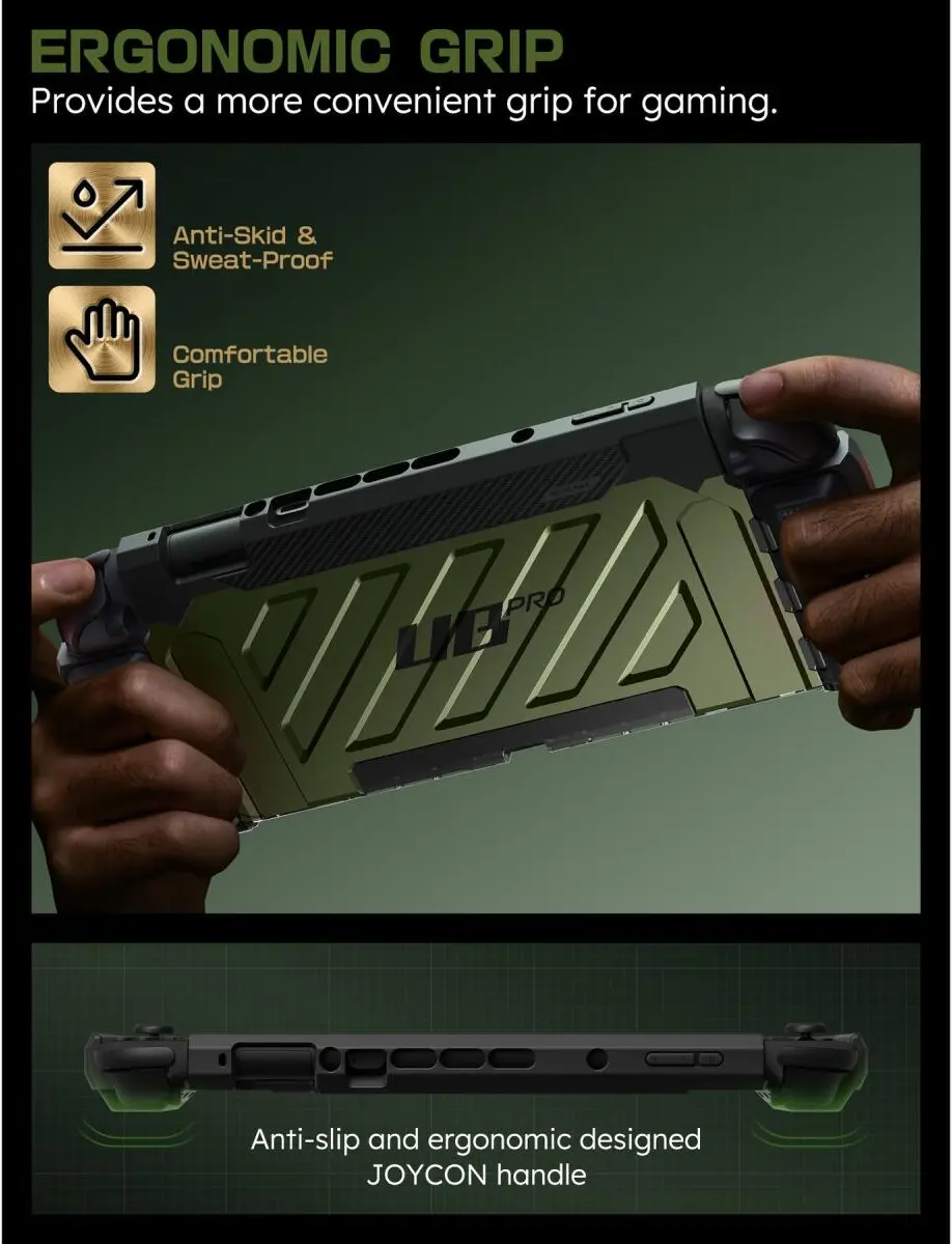 SUPCASE UB Pro Nintendo Switch 2 Hoesje Schokbestendig - Afneembare Joycon Groen afbeelding 8