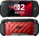SUPCASE UB Pro Nintendo Switch 2 Hoesje Schokbestendig - Afneembare Joycon Rood afbeelding 3