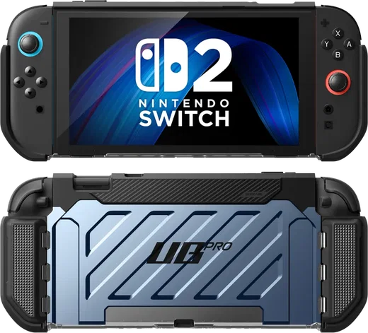 SUPCASE UB Pro Nintendo Switch 2 Hoesje Schokbestendig - Afneembare Joycon Blauw afbeelding 1