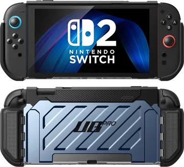 SUPCASE UB Pro Nintendo Switch 2 Hoesje Schokbestendig - Afneembare Joycon Blauw