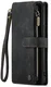 CaseMe C30 Samsung Galaxy S25 Hoesje Pasjeshouder Book Case Zwart afbeelding 2