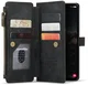 CaseMe C30 Samsung Galaxy S25 Hoesje Pasjeshouder Book Case Zwart