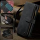 CaseMe C30 Samsung Galaxy S25 Hoesje Pasjeshouder Book Case Zwart afbeelding 9