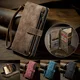 CaseMe C30 Samsung Galaxy S25 Hoesje Pasjeshouder Book Case Bruin afbeelding 10