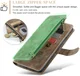 CaseMe C30 Samsung Galaxy S25 Hoesje Pasjeshouder Book Case Bruin afbeelding 5