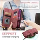CaseMe C30 Samsung Galaxy S25 Hoesje Pasjeshouder Book Case Rood afbeelding 6