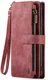 CaseMe C30 Samsung Galaxy S25 Hoesje Pasjeshouder Book Case Rood afbeelding 2