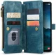 CaseMe C30 Samsung Galaxy S25 Hoesje Pasjeshouder Book Case Blauw