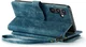 CaseMe C30 Samsung Galaxy S25 Hoesje Pasjeshouder Book Case Blauw afbeelding 12