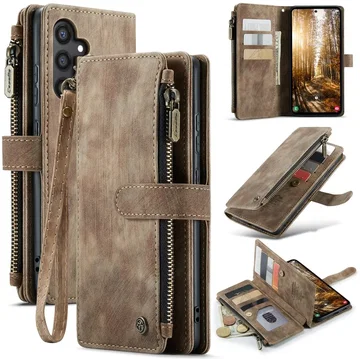 CaseMe C30 Samsung Galaxy S25 Plus Hoesje Pasjeshouder Book Case Bruin