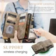 CaseMe C30 Samsung Galaxy S25 Plus Hoesje Pasjeshouder Book Case Bruin afbeelding 6
