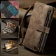CaseMe C30 Samsung Galaxy S25 Plus Hoesje Pasjeshouder Book Case Bruin afbeelding 10