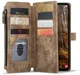CaseMe C30 Samsung Galaxy S25 Plus Hoesje Pasjeshouder Book Case Bruin afbeelding 11