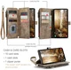CaseMe C30 Samsung Galaxy S25 Plus Hoesje Pasjeshouder Book Case Bruin afbeelding 3