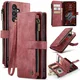 CaseMe C30 Samsung Galaxy S25 Plus Hoesje Pasjeshouder Book Case Rood afbeelding 11