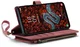 CaseMe C30 Samsung Galaxy S25 Plus Hoesje Pasjeshouder Book Case Rood afbeelding 12
