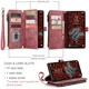CaseMe C30 Samsung Galaxy S25 Plus Hoesje Pasjeshouder Book Case Rood afbeelding 3