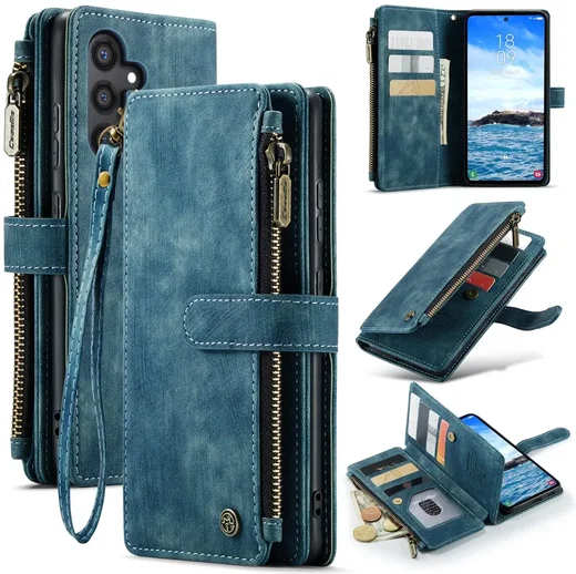 CaseMe C30 Samsung Galaxy S25 Plus Hoesje Pasjeshouder Book Case Blauw afbeelding 11
