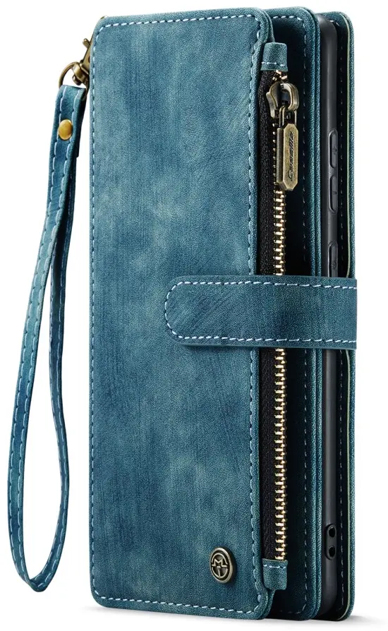 CaseMe C30 Samsung Galaxy S25 Plus Hoesje Pasjeshouder Book Case Blauw afbeelding 2