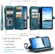 CaseMe C30 Samsung Galaxy S25 Plus Hoesje Pasjeshouder Book Case Blauw afbeelding 3