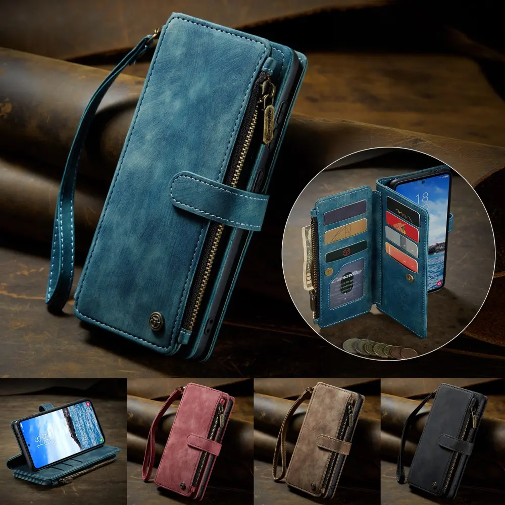 CaseMe C30 Samsung Galaxy S25 Plus Hoesje Pasjeshouder Book Case Blauw afbeelding 9