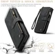 CaseMe C30 Samsung Galaxy S25 Ultra Hoesje Pasjeshouder Book Case Zwart afbeelding 4