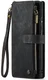 CaseMe C30 Samsung Galaxy S25 Ultra Hoesje Pasjeshouder Book Case Zwart afbeelding 2