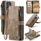 CaseMe C30 Samsung Galaxy S25 Ultra Hoesje Pasjeshouder Book Case Bruin afbeelding 11