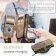 CaseMe C30 Samsung Galaxy S25 Ultra Hoesje Pasjeshouder Book Case Bruin afbeelding 6