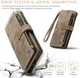 CaseMe C30 Samsung Galaxy S25 Ultra Hoesje Pasjeshouder Book Case Bruin afbeelding 4