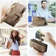 CaseMe C30 Samsung Galaxy S25 Ultra Hoesje Pasjeshouder Book Case Bruin afbeelding 7