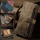 CaseMe C30 Samsung Galaxy S25 Ultra Hoesje Pasjeshouder Book Case Bruin afbeelding 9