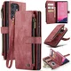 CaseMe C30 Samsung Galaxy S25 Ultra Hoesje Pasjeshouder Book Case Rood afbeelding 11