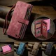 CaseMe C30 Samsung Galaxy S25 Ultra Hoesje Pasjeshouder Book Case Rood afbeelding 10