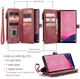 CaseMe C30 Samsung Galaxy S25 Ultra Hoesje Pasjeshouder Book Case Rood afbeelding 3