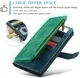 CaseMe C30 Samsung Galaxy S25 Ultra Hoesje Pasjeshouder Book Case Blauw afbeelding 5
