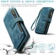 CaseMe C30 Samsung Galaxy S25 Ultra Hoesje Pasjeshouder Book Case Blauw afbeelding 4