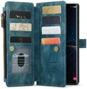 CaseMe C30 Samsung Galaxy S25 Ultra Hoesje Pasjeshouder Book Case Blauw