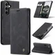 CaseMe 013 Samsung Galaxy S25 Hoesje Book Case met Standaard Zwart afbeelding 2