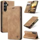 CaseMe 013 Samsung Galaxy S25 Hoesje Book Case met Standaard Bruin afbeelding 2