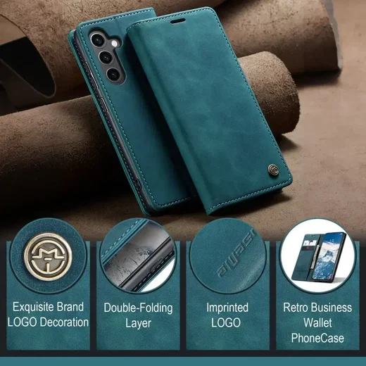 CaseMe 013 Samsung Galaxy S25 Hoesje Book Case met Standaard Blauw afbeelding 9