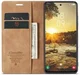 CaseMe 013 Samsung Galaxy S25 Plus Hoesje Book Case met Standaard Bruin