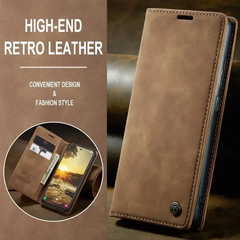 CaseMe 013 Samsung Galaxy S25 Plus Hoesje Book Case met Standaard Bruin afbeelding 10