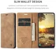 CaseMe 013 Samsung Galaxy S25 Plus Hoesje Book Case met Standaard Bruin afbeelding 3